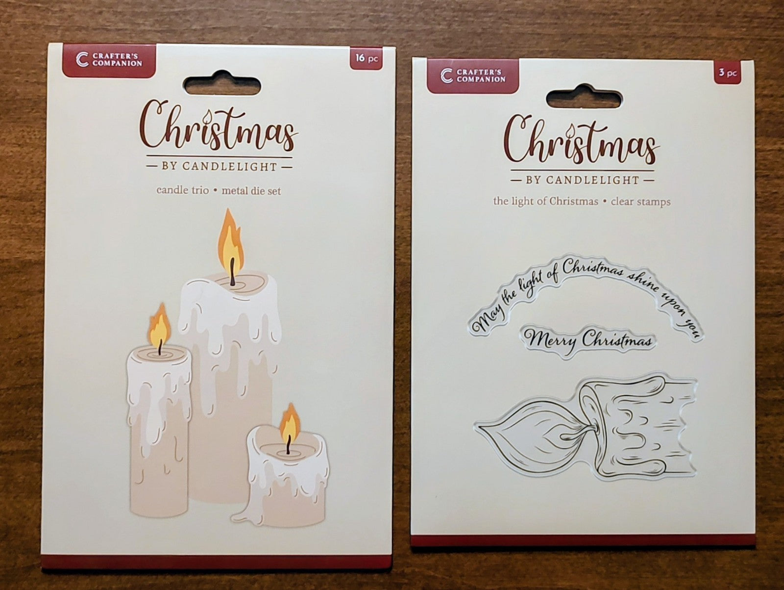Crafters Companion Christmas By Candlelight Dies:Candle Trio Dies/Light Stamps! 07FC0E-D4 - KOEEK
