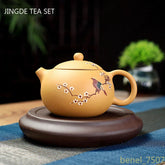400ml Chinese Classic Yixing Purple Clay Teapot Handmade Tea Set Gift Xishi Pot 07FC0E-D4 - KOEEK