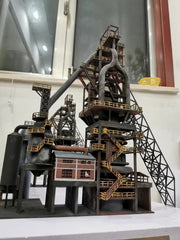 N Scale 1:160 Large Steel Plant Model Blast Furnace Model Building Figure Models 07FC0E-D4 - KOEEK