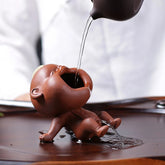 4.7" Purple Sand Tea Pet Decoration Can Raise Water Spray Urine Children 07FC0E-D4 - KOEEK