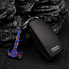 Mini Titanium Alloy Pendant Pry Bar Crowbar Opener Cutter necklace EDC Keychain 07FC0E-D4 - KOEEK