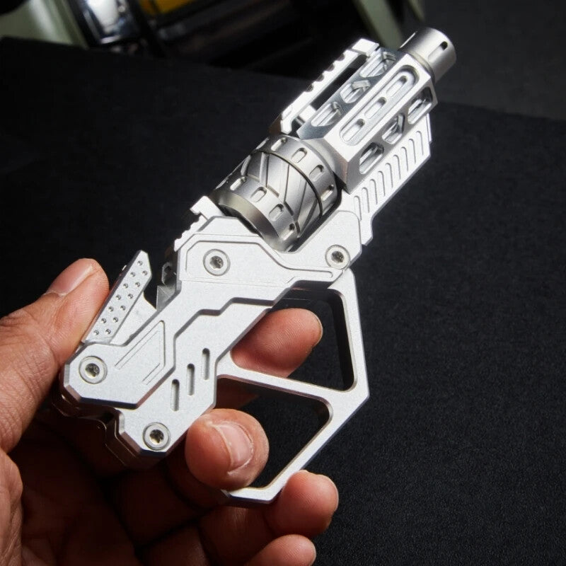 QT-3000 Revolver Magnetic Push Slider Gun Spinner Button fingertip Gyro EDC Toy 07FC0E-D4 - KOEEK