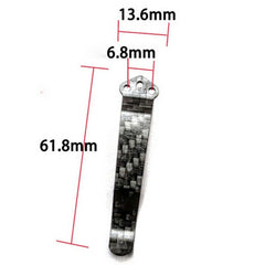 1PC Carbon Fiber Deep Carry Pocket Clip For Spyderco C81 Paramilitary 2 C11 C223 07FC0E-D4 - KOEEK