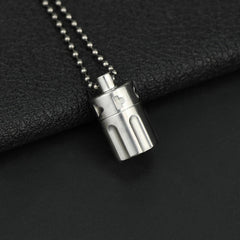 TC4 Titanium Waterproof Pill Container Revolver Cylinder Keychain Pendant EDC 07FC0E-D4 - KOEEK