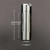Titanium Alloy Waterproof Case EDC Portable Pill Medicine Capsule Storage Tools 07FC0E-D4 - KOEEK