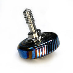 Titanium+Tima Damascus Hand Twisting Spinning Top Gyro Gyroscope Spinner EDC Toy 07FC0E-D4 - KOEEK