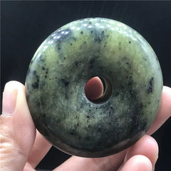 Xiuyu Jade Feng Shui Pendant Hand-Carved Antique Jade Amulet Vintage Stone 07FC0E-D4 - KOEEK