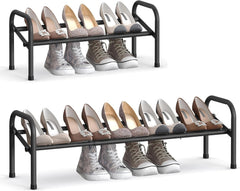 Expandable shoe rack, 1-tier shoe rack shelf, adjustable shoe rack 07FC0E-D4 - KOEEK