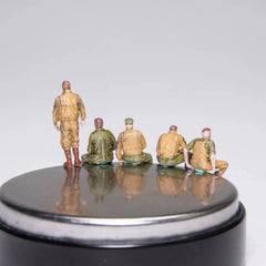 1/72 US Army Fury Tank Crew 5 Soldiers Painted Figures for WWII Diorama 07FC0E-D4 - KOEEK