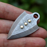 Vikingar Damascus Steel Arrow Arrowhead Pendant Necklace EDC Tool Metal Art Gift 07FC0E-D4 - KOEEK