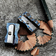 Mini Titanium Manual Top grade Stationery Pencil Sharpener Metal Bevelled Tool 07FC0E-D4 - KOEEK