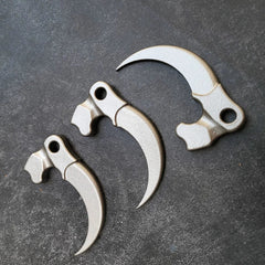 Stainless Steel Keychain Eagle Claw Necklace Pendant Bead Unpacking Box Tool 07FC0E-D4 - KOEEK