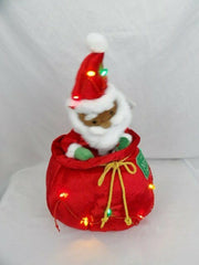 Wondershop Animated Santa Musical, Light up, Dancing Santa in the Toy Bag WONDERSHOP - KOEEK