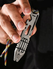 Titanium Crowbar Pry Bar Wrench Spanner Bottle Opener clip Quality EDC Tool 07FC0E-D4 - KOEEK