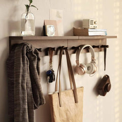 Wall-mounted shelves are ideal (walnut finish-1) 07FC0E-D4 - KOEEK