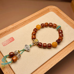 Tibetan Bracelet Men's Plate Playing Tibetan Rosary 07FC0E-D4 - KOEEK