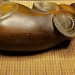 Boxwood Wood Carved Ox Zodiac Figurine 7cm Handheld Worry Piece Pendant Charm 07FC0E-D4 - KOEEK