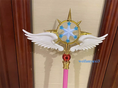 Card Captor Sakura Kinomoto Star Cane 47in Glowing Magic Wand Cosplay Prop Gift 07FC0E-D4 - KOEEK