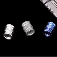 Solid Titanium Bead EDC Tube Bead for Knife Lanyard Keychain Necklace DIY Beads 07FC0E-D4 - KOEEK
