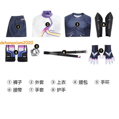 VALORANT Vyse Cosplay Costume Outfit Halloween Game Full Set Women's Clothing 07FC0E-D4 - KOEEK