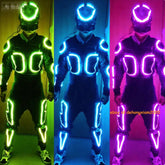 7 Colors LED Robot Suit Light Rechargeable Mask Clothing Remote Control Costume 07FC0E-D4 - KOEEK