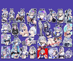 30 Pieces Honkai: Star Rail Cute Silver Wolf Figure Waterproof Stickers Decor 07FC0E-D4 - KOEEK