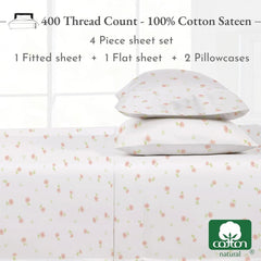 California Design Queen Bedding Set Natural Cotton Sheets 07FC0E-D4 - KOEEK