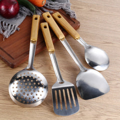 5-Piece Cooking Utensil Set with Spatula and Spoon - Kitchen Tool Collection 07FC0E-D4 - KOEEK