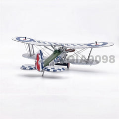 1/72 Scale WWI UK Air Force Bristol Bulldog Aircraft Metal + Plastic Model 07FC0E-D4 - KOEEK