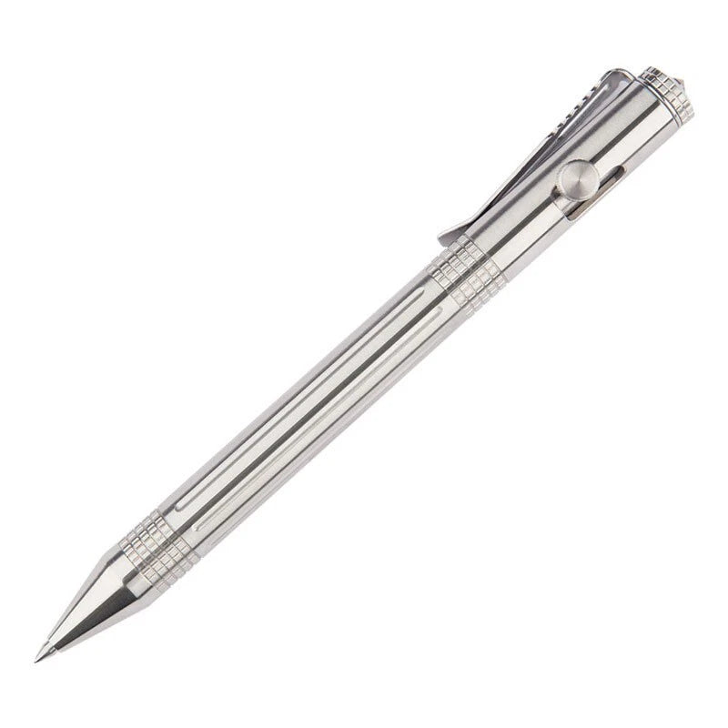 EDC Stainless Steel Pocket Ball Pen Business Office Signature Pen Outdoor Travel 07FC0E-D4 - KOEEK