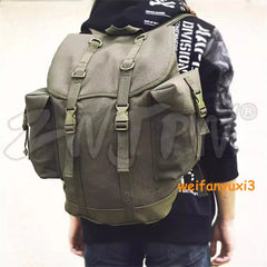 German Army Mountain Rucksack Canvas Green Bag Backpack Pouch Outdoor Packsack 07FC0E-D4 - KOEEK