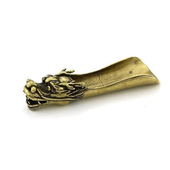 Brass Dragon Tea Scoop Handmade Tea Spoon Tea Ceremony Tea Tool Accessory 07FC0E-D4 - KOEEK