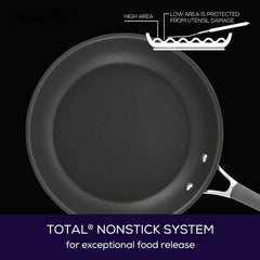 Deep Hard Anodized Non-Stick Pan with Lid - 12 inch, Gray 07FC0E-D4 - KOEEK