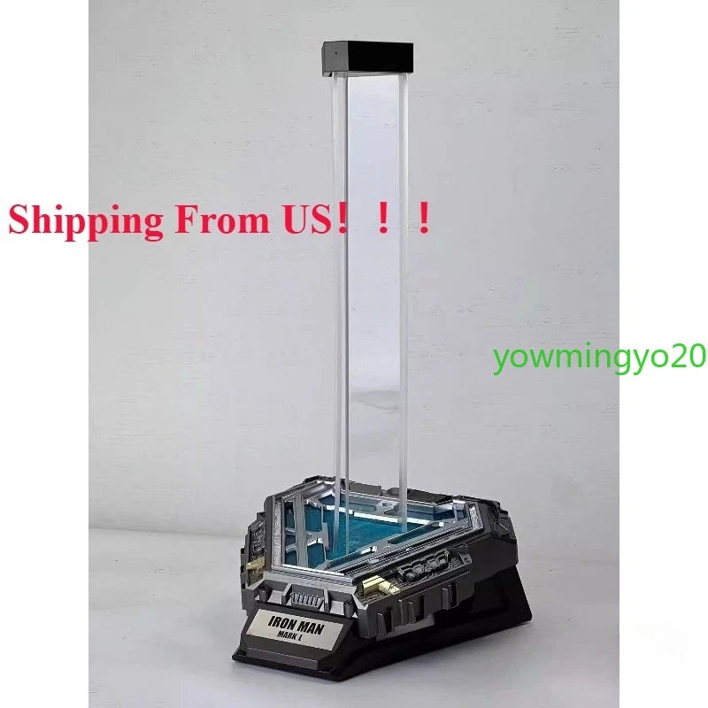 IN US!!! (Only Base)1/1 Iron Man MK50 Helmet Base Stand LED Reactor Bracket Gift 07FC0E-D4 - KOEEK