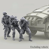 1/35 Resin Model Kit Modern Military Soldiers 3 Figures Unassembled Unpainted 07FC0E-D4 - KOEEK