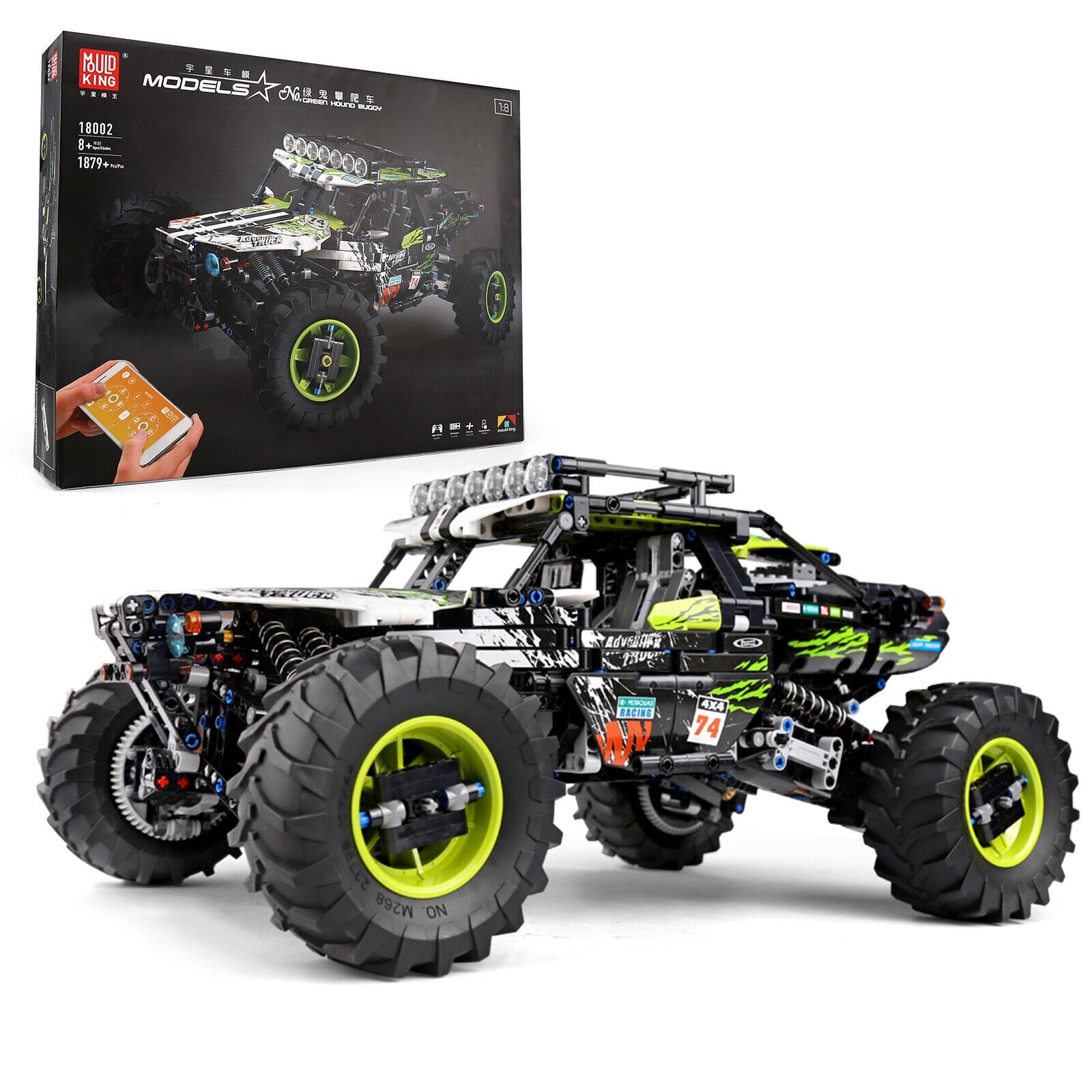 new MOULD KING 18002 Buggy Off Road Car Kids Toys 4WD APP RC Building Block MOC Kit KOEEK - KOEEK