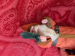 Antique German Belsnickel Father Santa 9” Candy Container Christmas Decor Paper CANDY - KOEEK