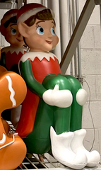 24" CHRISTMAS PIXIE ELF LED LIGHTED BLOW MOLD YARD DECOR 07FC0E-D4 - KOEEK