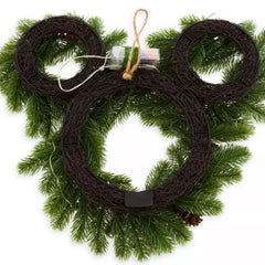 Disney Parks Mickey Mouse Icon Light-up Christmas Holiday Wreath DISNEY - KOEEK