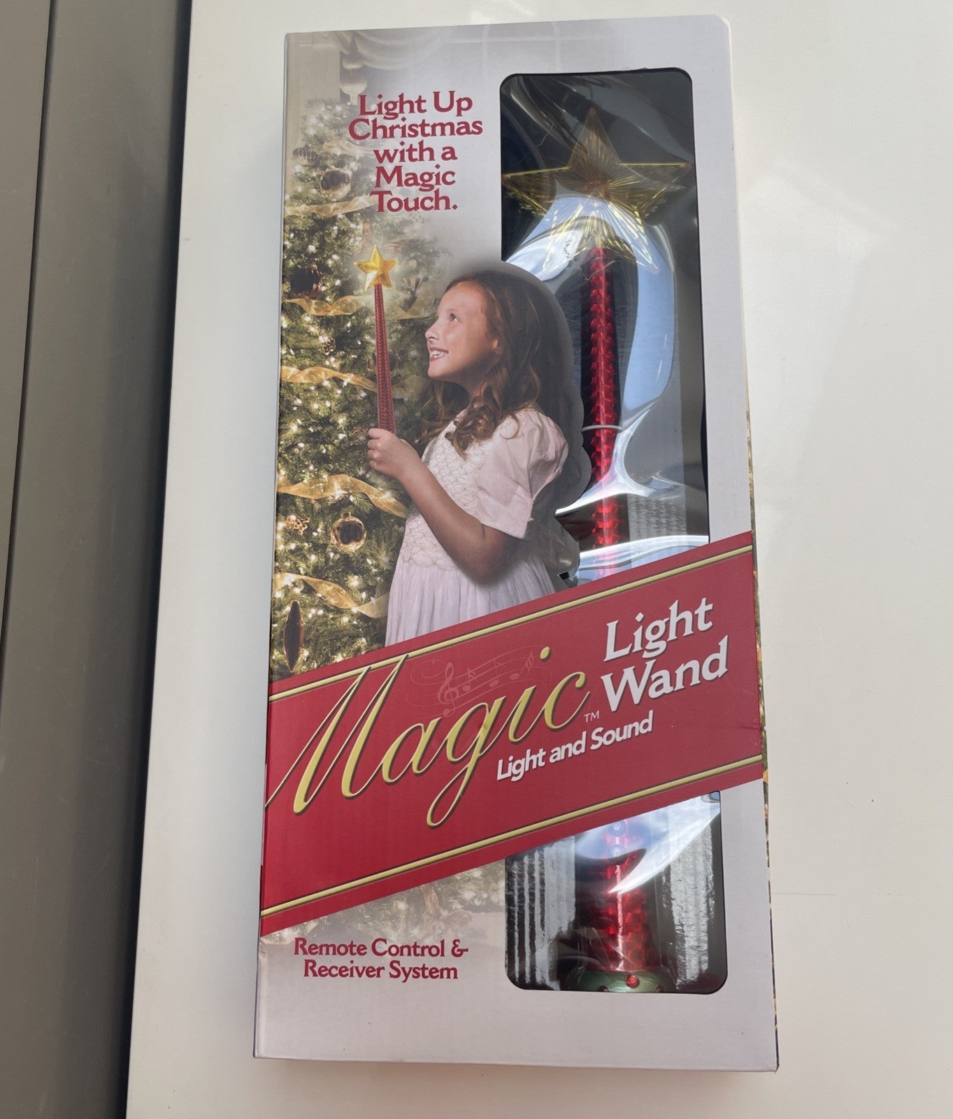 ! Christmas Magic Light Wand w/ Remote Control, Light & Sound, Red Wand NIB MAGIC - KOEEK