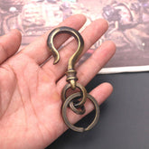 Brass Key Chain Key Ring Backpack Pendant Tool Outdoor Hanging Hook EDC C-8SB EDC - KOEEK