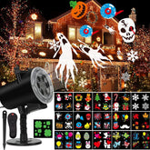 Holiday Projector Light, Halloween Christmas Projector Lights 16 HD Slides 07FC0E-D4 - KOEEK
