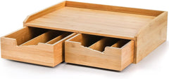 Bamboo Coffee Bean Drawer Organizer, Counter K-Cup Organizer