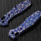 1 Pair TC4 Titanium Unibody Spine Scales for Benchmade Griptilian 551 Knives 07FC0E-D4 - KOEEK