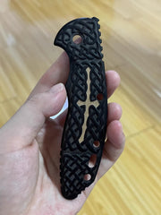 1 PC Custom Made Wooden Knife Handle Scale for Rick Hinderer XM18 3.5” 07FC0E-D4 - KOEEK