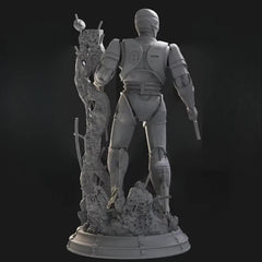 1/24 Scale Resin Figure Kit 75mm Robocop With Scene Miniature Statue Model 07FC0E-D4 - KOEEK