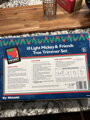 Disney Christmas Tree String Lights Mickey Mouse Goofy Donald NIB DISNEY - KOEEK
