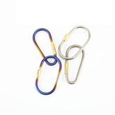 Titanium Locking Carabiner D-Ring Hook for Hanging Key Kettle Water Cup EDC Tool 07FC0E-D4 - KOEEK