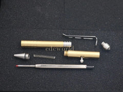 EDC Brass + Stainless Steel Pocket Ball Pen Business Office Stationery Outdoor 07FC0E-D4 - KOEEK