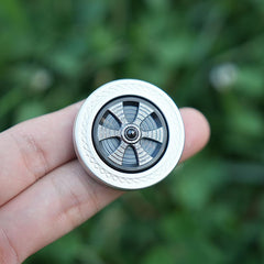 Pocket Haptic Coin Fidget Metal EDC spinner Toy Spinning Top Gift CNC 07FC0E-D4 - KOEEK